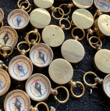 Vintage Handmade Brass mini compass collectible gift lot of 100 pieces picture