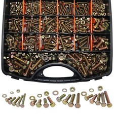 1020PCS Grade 8.8 Metric Bolt Assortment Kit -M4 M5 M6 M8 Heavy Duty Hex Bolts picture
