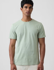 Gap Everyday Soft Shirt Mens Medium Green Crew Neck Desert Sage Tee $20 MSRP New picture