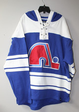 New NHL Quebec Nordiques #21 FORSBERG Lacer style mid weight cotton hoodie men L picture