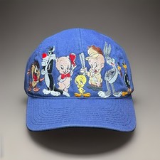 Vintage 1991 Acme Clothing Looney Tunes Snapback Hat Merrie Melodies MADE IN USA picture