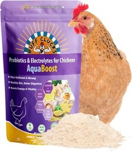Buff Clucks AquaBoost Probiotic Electrolyte Powder for Chickens 8 oz Daily Water picture