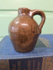 Late 19th c. Alkaline (Paint Rock) Glazed Stoneware Small Jug  picture