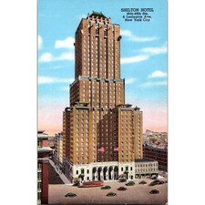 Shelton Hotel 48th-49th Sts & Lexington Ave New York City Vintage Postcard SPG27 picture