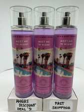 Bath & Body Works 3PCS MEET ME IN MIAMI Fine Fragrance MIST Sprays NEW.￼ picture
