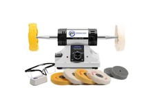 OPAVIOC Jewelry Polisher - Adjustable Variable Speed Bench Grinder Silver  picture