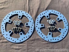 Harley Polished Front Brake 11.5 Enforcer Rotors 00-07 Touring w/Bolts FLHX FLTR picture