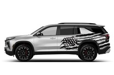 Side US flag American decal stickers graphics design kit For Chevrolet Traverse picture