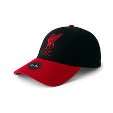 Official LFC Liverpool FC Two-Tone Adjustable Cap - Black & Red picture
