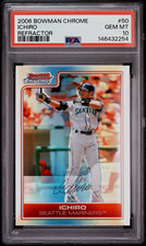 2006 Topps Bowman Chrome Ichiro Suzuki Mariners #50 Refractor PSA 10 - POP 13 picture