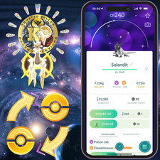 P.T.CentraI—TRADE GO — Shiny Salandit (Female)—Caught in the WILD—Digital picture
