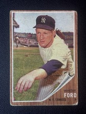 1962 Topps Baseball Whitey Ford #310 New York Yankees VG picture