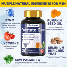 Prostate Support - Saw Palmetto - Reduce Frequent Urination, Stamina supplement picture