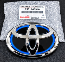 Toyota Prius Hybrid 2010-2017 Front Grille Emblem Blue Silver Badge Replacement picture