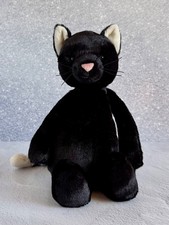 NWT Authentic Retired JELLYCAT Medium Bashful Black Kitten BAS3BKIT Rare HTF picture