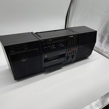 Vintage GE Boombox 3-5665B Cassette Player AM/FM Radio Detachable Speakers WORKS picture
