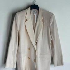 90’s Vintage Cream Wool Blazer by Private Concepts NWT picture