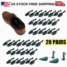 20 Pairs Shoe Support Shapers Adjustable Plastic Keeper Stretcher Tree Men Green picture
