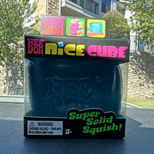 Schylling NeeDoh Nice Cube Blue Super Solid Squish Tactile Squeeze Toy picture