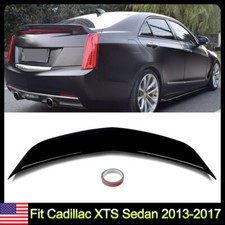 Highkick V Style Trunk Spoiler Wing Lip For Cadillac XTS 2013-2017 Gloss Black picture