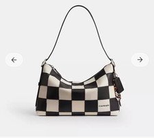 NWOT  - COACH Coachtopia Alter Ego Small Slouchy Shoulder Bag Black White  picture