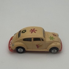 Lindberg Mini Lindy VW Volkswagen Beetle Yellow Plastic USA- missing stickers picture