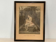 Antique “As the Spirit Comes to the Girls” Engraving After Jean-Baptiste Mallet picture