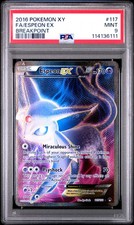 2016 POKEMON XY BREAKPOINT ESPEON EX #117 FULL ART PSA 9 MINT #114136111 picture