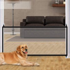 70.9x28.3 Pet Baby Gate Portable Folding Mesh Safety Gate Indoor Outdoor picture