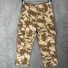 British Military Windproof Desert DPM Combat Trousers Camo Cargo Pants 32x27 picture