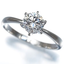 Auth TASAKI Ring Diamond 0.79ct Solitaire  US6-6.25 900 Platinum picture