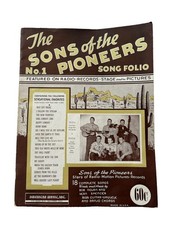 Songs Sons of the Pioneers Folio No 1 Songbook Sheet Music Western Cowboy 1936 picture