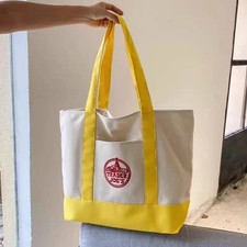 Trader Joe’s LARGE YELLOW Reusable Canvas Tote Bag NEW with TAG US STOCK picture