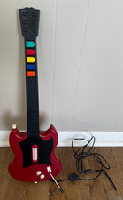 RedOctane Guitar Hero Gibson SG Red Wired PS2 Guitar Controller PSLGH Untested picture