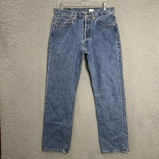 Vintage Levi’s 501XX Jeans Mens 30x32 (32x32) Blue Denim Straight Button Fly picture