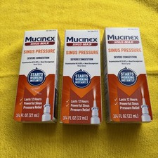 3 Pack Mucinex Sinus-Max Sinus Congestion Nasal Spray, 0.75fl.oz Exp - 12/2027 picture