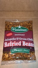 JSC Hometown Refried Beans Instant Dehydrated, Jalapeño Green Chiles, 8 oz picture