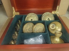 19th century  St Bricard antique brass door pulls vintage picture