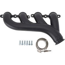 Speedway LS Swap V Band Cast Exhaust Manifold Silver Ceramic LH picture