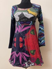Desigual Black/Blue Women's Mini Dress Size XXS picture