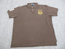 VINTAGE Ralph Lauren Polo Shirt Mens Extra Large Brown PRL NYC Challenge Cup picture