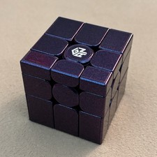 NEW GAN Mirror M 3x3x3 Rubik’s Cube Puzzle Iridescent Violet Glitter ShinyCoat picture