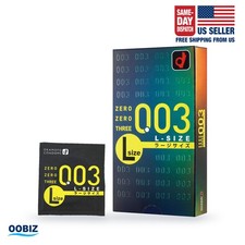 Okamoto 003 L Large Size Ultra Thin Condoms 0.03mm 10pcs, Japan Made -US Seller picture