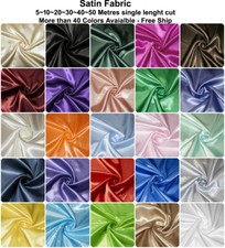 5/10/20/30/40/50 YD Satin Fabric Swag Craft Sateen Wedding Backdrop -  picture