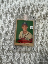 1954 Red Heart Warren Spahn Baseball Card picture