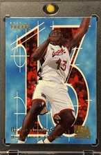 SHAQUILLE O’NEAL RARE BLUE GOLD 1996 FLEER SPECIAL ISSUE USA INVESTMENT CARD picture