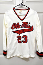 Vintage Ole Miss Rebels Women’s Russell Jersey #23 Size Misses 16, V-Neck picture
