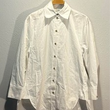 COS White Cotton Oversized High-Low Button-Down Shirt | Size 4 picture