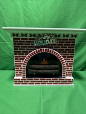 Vintage Singing Christmas Fireplace 1999 Animated Motion Activated WORKS picture