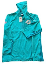 NFL Miami Dolphins Team Player Issued Nike Sideline Half-Zip Hoodie Size 3XL picture